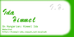 ida himmel business card